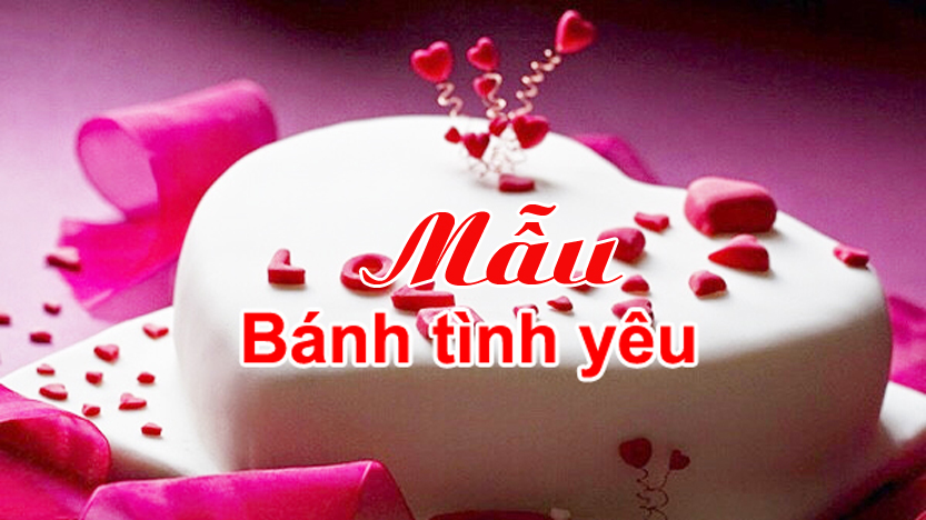 Mẫu bánh tình yêu